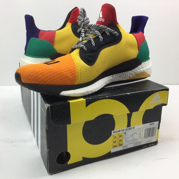 Adidas Solar Hu Glide M Pharrell Williams Supcol Bogold Bgreen BB8042 Mens Size - Picture 1 of 14